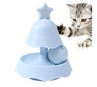 Cat Turntable Toy, Cat Tower Roller Toy | Cat Teaser Toy, Christmas Tree Cat Turntable Balls | Interactive Catnip Toy, 2-Layer Cat Rolling Toy for Middle