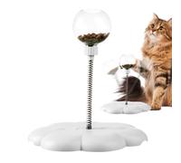Cat Turntable Toy, Dangerous Ball Toy | Detachable Kitten Treats Toy,Funny Interactive Food Dispenser Ball, Food Leak Ball for Large Breed Cat