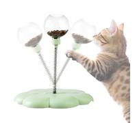 Cat Turntable Toy, Leaking Ball Toy, Detachable Spring Cat Toys with Spring Cane | Funny Food Runaway Balls, Treat Balls for Indoor Cats