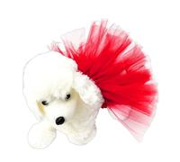 Cat Tutu Tutu for Dogs - Soft Red Princess Costume for Puppies | Lace Clothes Pet Outfit Dog Ballerina Costume Cat Dress Small Dog Clothes Photo Props for Birth