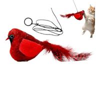 Cat Tweeting Bird Toy - Realistic Game With Squeaking Sound | Interactive Exercise Toys For Cats,Indoor Play Travel Enrichment At Home Reduction Boredom For Cats