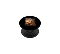 Cat UFO Alien Photograph Desert Abduction Sci Fi Kitty Humor PopSockets Adhesive PopGrip