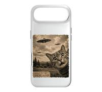 Cat UFO Field Report Funny Vintage Strange Sighting Case for iPhone Air