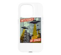 Cat Ufo Flying Saucer Invasion Science Fiction Abduction Fan Case for iPhone 15 Pro