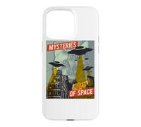 Cat Ufo Flying Saucer Invasion Science Fiction Abduction Fan Case for iPhone 15 Pro Max