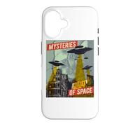 Cat Ufo Flying Saucer Invasion Science Fiction Abduction Fan Case for iPhone 16