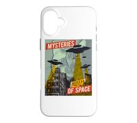 Cat Ufo Flying Saucer Invasion Science Fiction Abduction Fan Case for iPhone 16 Plus