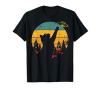 Cat UFO Shirt Invasion Alien Spaceship Vintage T-Shirt