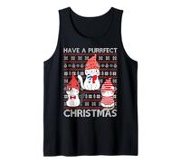 Cat Ugly Christmas Sweaters Funny Pet Animal Cats Cute Xmas Tank Top