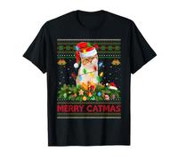 Cat Ugly Christmas Sweaters Funny Pet Cat Lover Merry Catmas T-Shirt