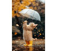 Cat Umbrella Jigsaw Puzzles for Adults 500 Pieces Educational Toys Challenging Game 500 Piece Puzzles for Adults for The Whole for Women Gifts for Men