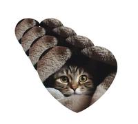 Cat Under Blanket Car Air Fresheners Cards 4 Pcs Hanging Fragrance Scented Cards Long-Lasting Car Aromatherapy Tablets for Wardrobe Bathroom Car Interior Mirror Pendant Gifts