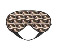 Cat Under Blanket Printing Soft Dual-Use Sleep Blocks Light Efficiently Blackout Eye Mask for Sleeping