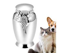 Cat Urn - 2.76 Inch Metal Storage Container | Mini Animal Memorial Box For Pet Puppies Dogs, Home Display Urn, Funeral Remembrance, Ash Keeper, Timeless Elegant Design, Memory, Shelf Decor