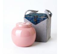 Cat Urn Pet Cremation 3D Paw Carving Mini Memorial Ceramics Box Leak-Proof Design Suitable For Medium To Large Cats And Dogs (800 Ml, Pink)