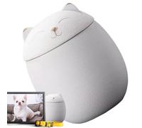 Cat Urns for Ashes | Cat Urn Box Dog Ashes Keepsake,Waterproof Cremation Memory Box for Shelf Mantel Small Toy Table Ceremony Collar Paw Print Plaster