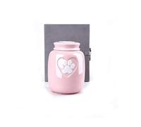 Cat Urns Pet Cremation Urn Airtight Moisture-proof Design Small Memorial Token Keepsake Paw Relief Suitable for the Cremated Remains of to Medium-sized Cats (500 Ml)