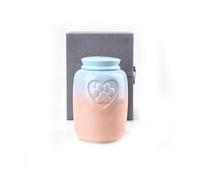 Cat Urns Pet Cremation Urn Airtight Moisture-proof Design Small Memorial Token Keepsake Paw Relief Suitable for the Cremated Remains of to Medium-sized Cats (500 Ml)