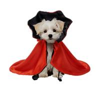 Cat Vampire Cape Adjustable Red Black Vampire Cosplay Cloak Pet Clothes