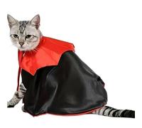 Cat Vampire Costume Adjustable Red Black Funny Bat