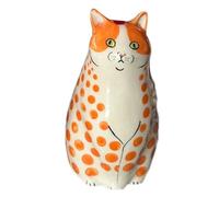 Cat Vase - Small Resin Bud Holder | Small Animal Flower Container | Cute Decorative Accent | Home Library Ornament for Cat Lovers | Pot for Offic