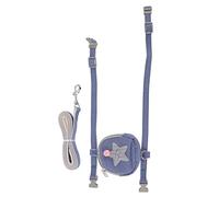 Cat Vest Harness Pentagram Starfish Adjustable Escape Proof Cat Harness with Bag for Small Cats (S (Suitable for 1.5-3.5kg / 3.3-7.7lb))