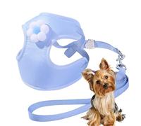 Cat Vest Leashh - Three-Dimensional Flower Cat Leashh | Pet Vest I-Shaped Chest Harness, Adjustable Escape Proof Small Cat, Dog Harness with Durability, Breathable Jacket for Pet Kitten Puppy Rabbit