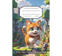 Cat Video Game Notebook: College Ruled Composition Lined Paper |Journal for Kids, Teens, Students, Adults, Gamers| Perfect for School Class or Gaming