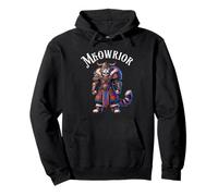 Cat Viking Pun Meowrior Nordic Norse Warrior Women Men Kids Pullover Hoodie