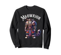 Cat Viking Pun Meowrior Nordic Norse Warrior Women Men Kids Sweatshirt