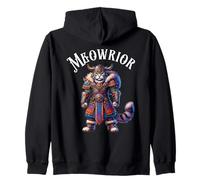 Cat Viking Pun Meowrior Nordic Norse Warrior Women Men Kids Zip Hoodie