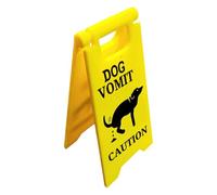Cat Vomit Sign - Funny Cat Vomit Warning Sign | 3D Printed Warning Sign Warning Sign | Cat Dog Vomit Sign Warning | | Cute Gag Black Cat S