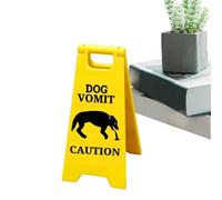 Cat Vomit Warning Sign - Funny Caution Cat Vomit | Dog Vomiting Warning Signs | Cats Lover Gift Humorous Warnings Suitable for Pet Owners Indoor Decor Joke Gag Present and Litter Box Area