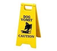 Cat Vomiting - 3D Printed Warning Vomit Caution Sign Novelty Cute Gag Black Cat Sign, Vomit Caution Sign, Plastic Pet Sign, Novelty Style, For Bathroom