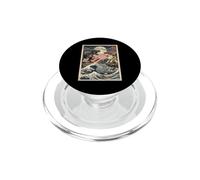 Cat Vs Monster Trex Japanese Japan Ukiyo-e Art PopSockets PopGrip for MagSafe