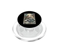 Cat Vs Monster Trex Japanese Japan Ukiyo-e Art PopSockets PopGrip for MagSafe