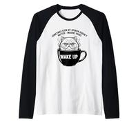 Cat Wake Up Imagine Your Opinion Doesn't Matter Raglan Baseball Tee