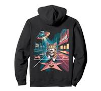 Cat Walk of Fame Kitten LA Los Angeles UFO Alien Pullover Hoodie