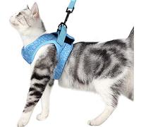 Cat walking anti-escaping seat belt with leash, 360° surround adjustable soft vest kitten and dog seat belt, out-of-the-go leash cat harness, for kittens, puppies and rabbits