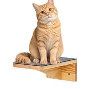 Cat Wall Board - 9.84 Inch Wooden Cats | Wall Mounted Cat Lounger - 450 g Wooden Wall Bed Suitable as Space-Saving Retreat for Bedroom, Living Room Work Area