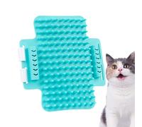 Cat Wall Brush | Cat Hair Brush with Adjustable Silicone Strap - Pet Hair Cleaning Brush with Round Comb Teeth for Cats and Dogs