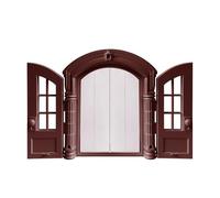 Cat Wall Door, Interior Cat Door, Small and Medium Breed Escape Proof, French Style Pet Frame, Wall Opening for Indoor and Outdoor Garage
