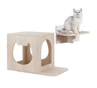 Cat Wall Furniture Set, Climbing Wall Cat, 1 Creative Cat House and 1 Cat Stairs Wall, Climbing Step for Cats, Cat Shelves and Perches Cat Tree for the Wall DIY Climbing Wall Cats
