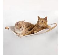 Cat Wall Furniture - Steps With Hemp Rope Stairs Mounted Hammock Shelves for Sleeping Climbing and Lounging (3-Layer Ladder)