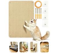 Cat Wall Scratcher Mat, 15.7 X 23.6 Inch Natural Sisal Cat Scratch Mats