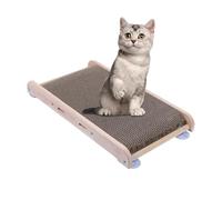 Cat Wall Scratcher - Suction Cup Mounted Scratch Pad, Vertical Claw-Sharpening Board, durablee Anti-Damage surfaces, Smooth Wood Panel Design | Couch Protection Solution for Indoor Cats, Apartments