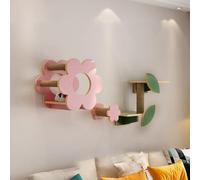 Cat Wall Shelf Flower Shaped! Multi-level Cat Furniture for Climbing, Various Combinations Allowing Cats to Play and Rest as Much as They Want