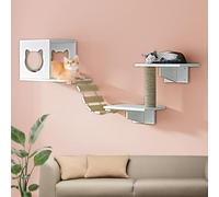 Cat Wall Shelves and Perches, Thickened Widened Board for Expanded Climbing Space, DIY Various Styles for Indoor Cats