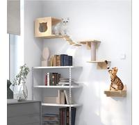 Cat Wall Shelves, Furniture Set, Climbing Shelf Playground, Air Corridor, Cat Nest, Space Capsule, Jumping Platform DIY(Style 5)