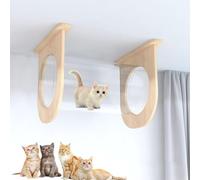 Cat Wall Shelves, Modern Wall-Mounted Cat Furniture, Climbing Wall for Cats, DIY Ceiling and Wall Combination Set, Space Saving Design